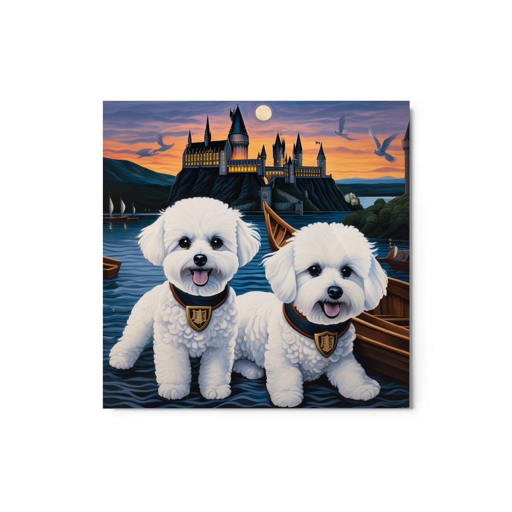 PugMug Custom Bichons Frise Metal Print