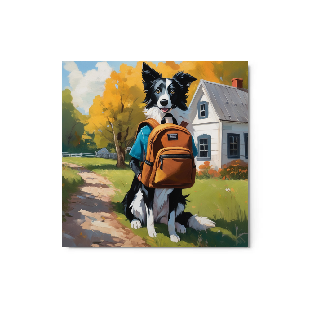 PugMug Custom Border Collie Metal Print