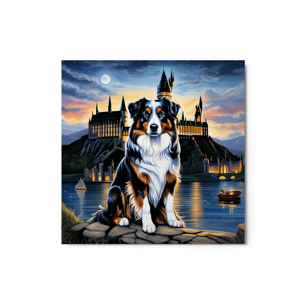 PugMug Custom Australian Shepherd Dog Metal Print