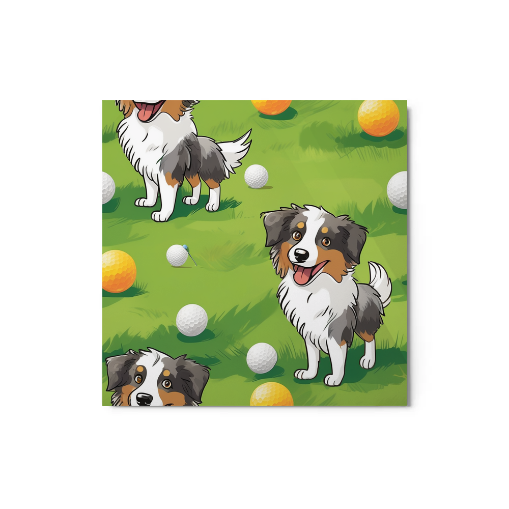 PugMug Custom Australian Shepherd Dog Metal Print