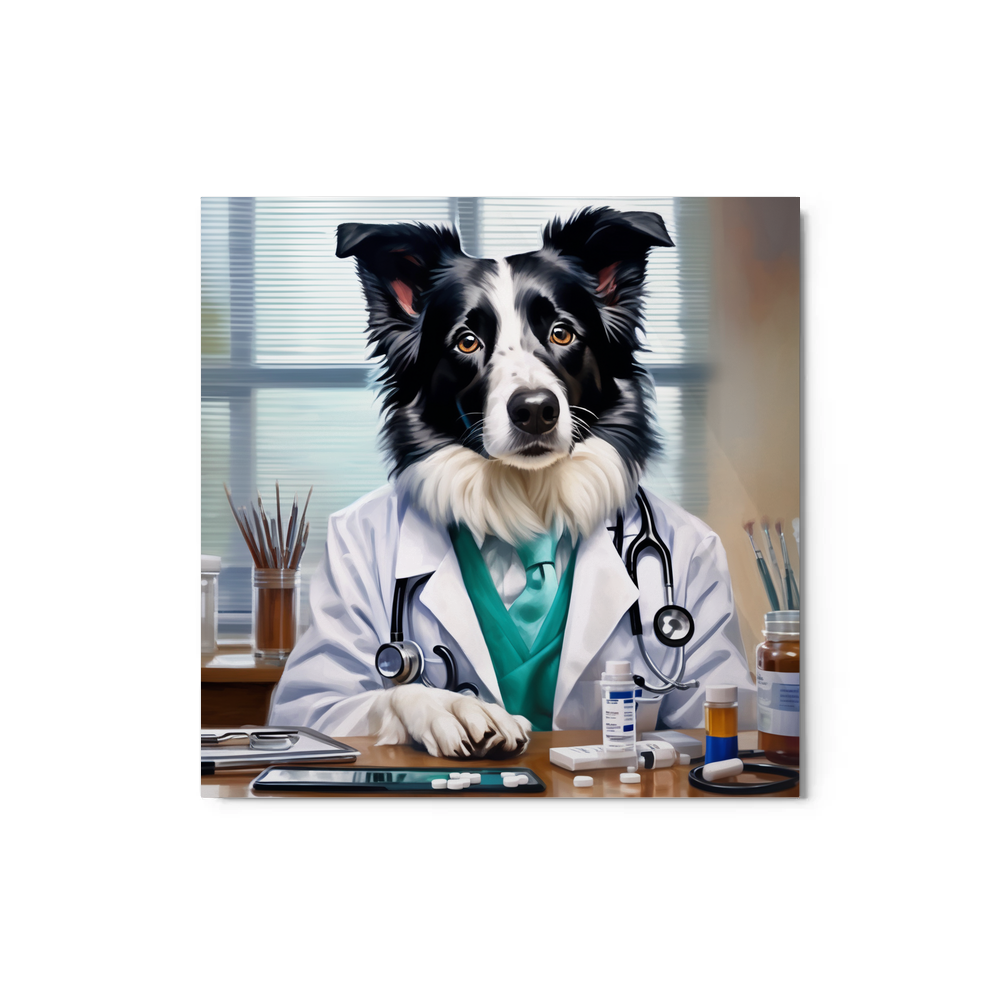 PugMug Custom Border Collie Metal Print