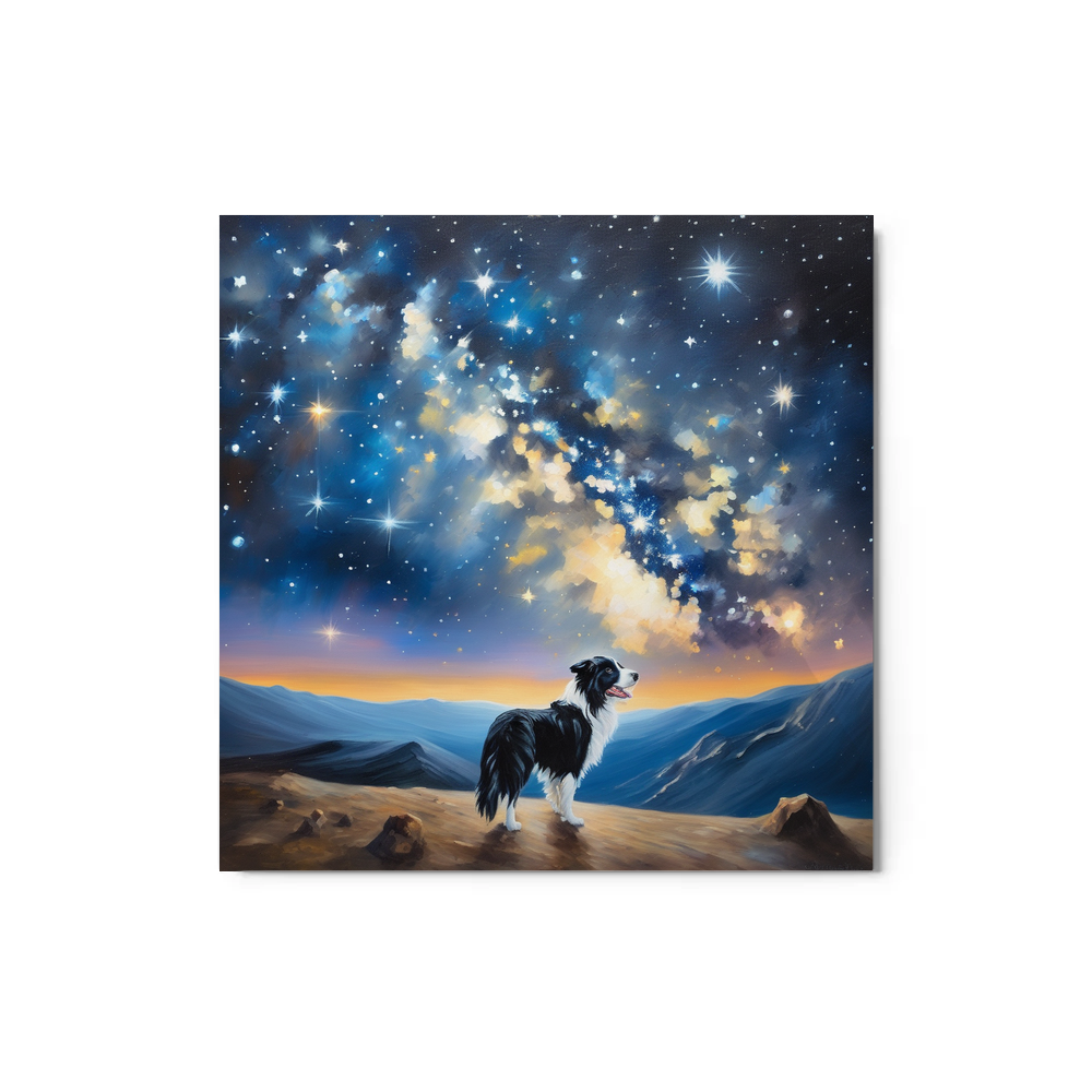 PugMug Custom Border Collie Metal Print