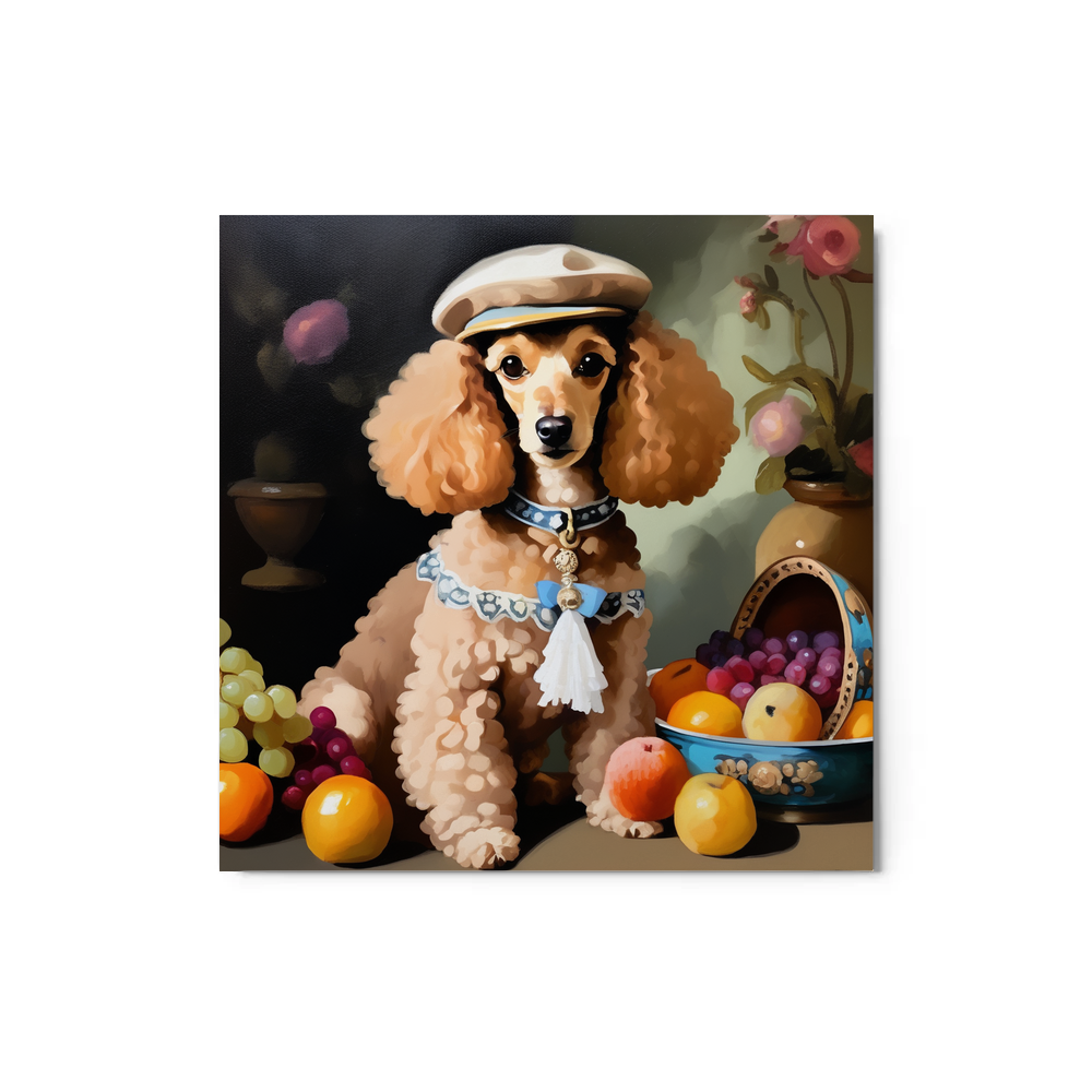 PugMug Custom Tan Poodle Metal Print