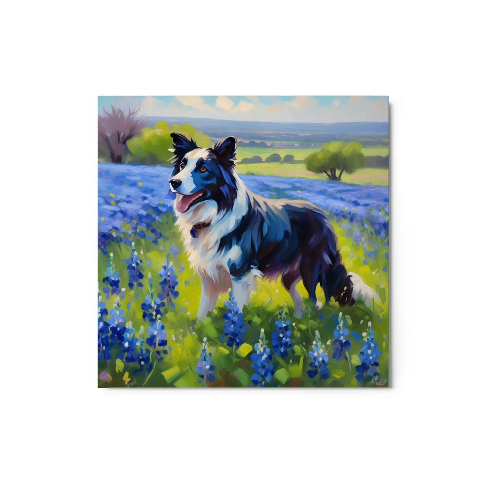 PugMug Custom Border Collie Metal Print