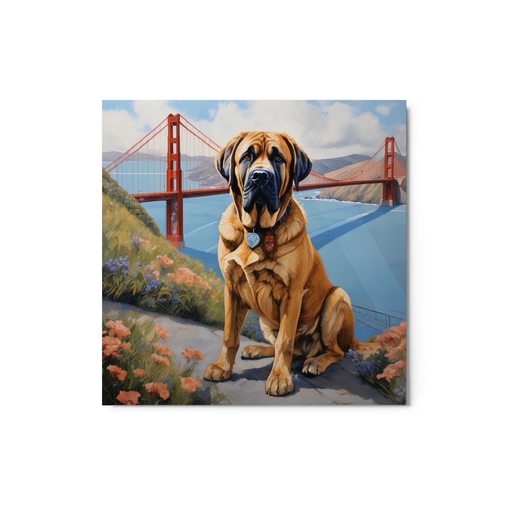 PugMug Custom Mastiff Metal Print