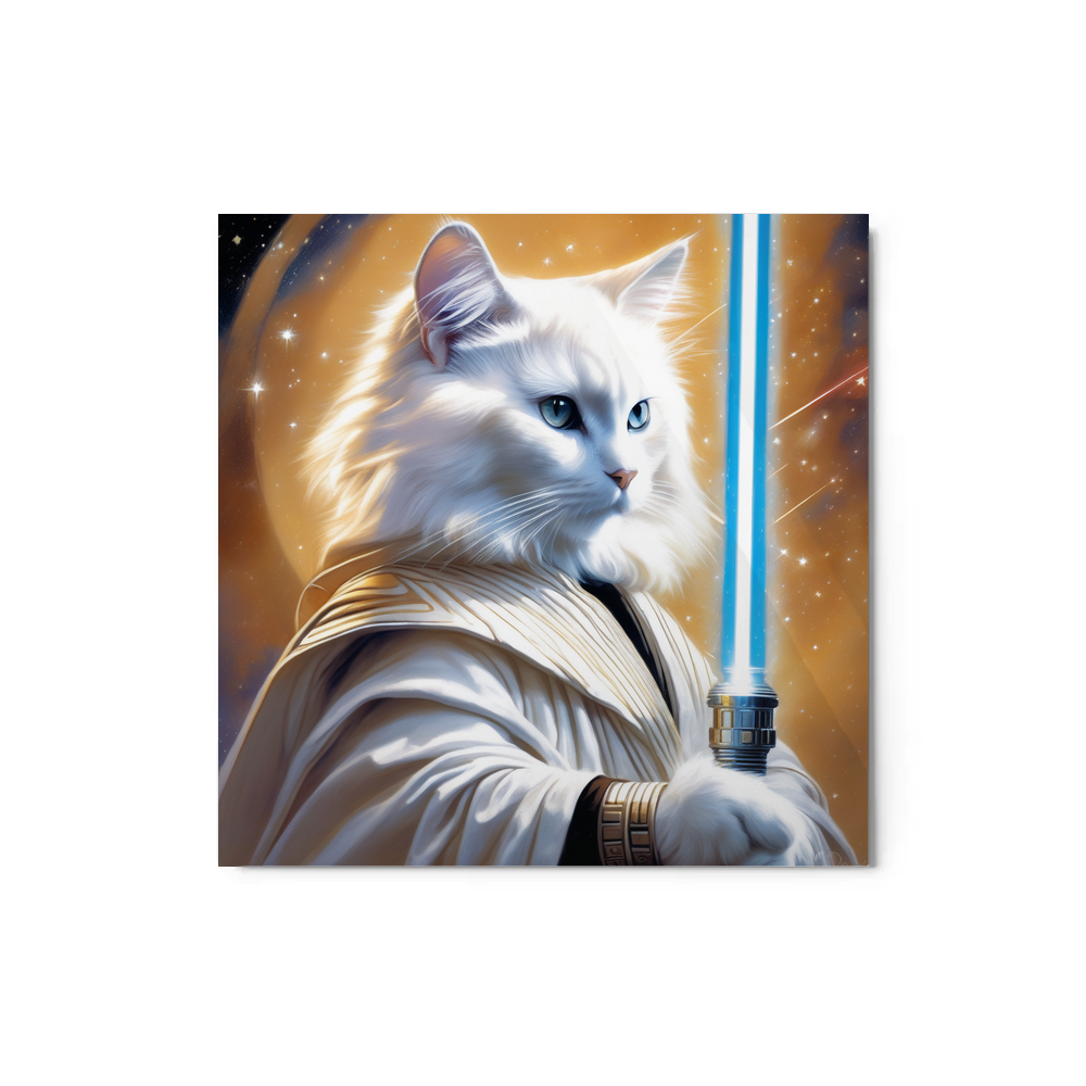 PugMug Custom White Ragdoll Cat Metal Print