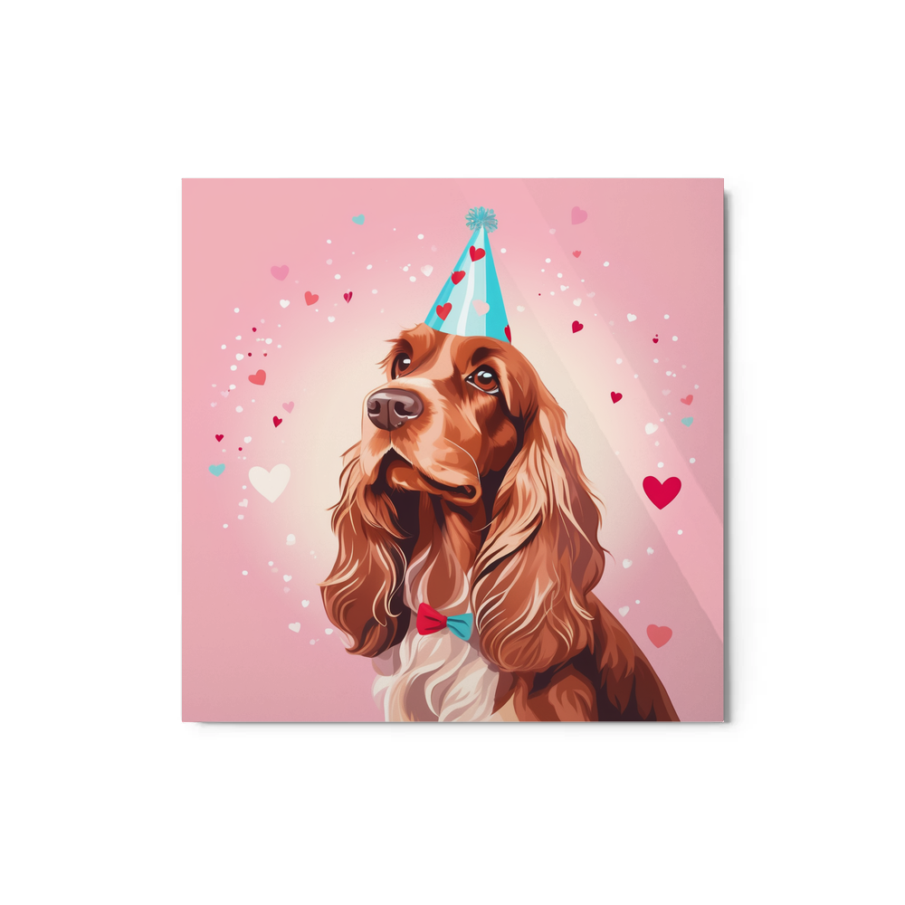 PugMug Custom English Cocker Spaniel Metal Print