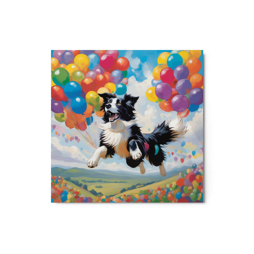 PugMug Custom Border Collie Metal Print