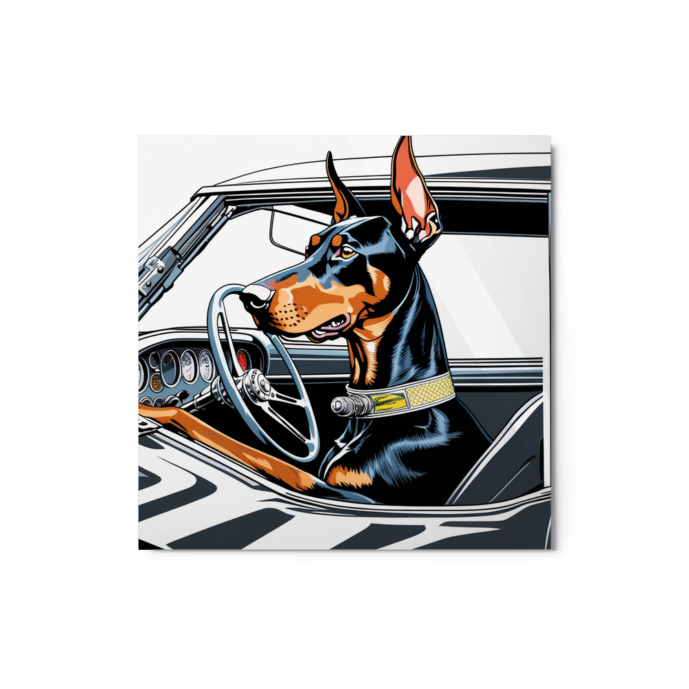 PugMug Custom Doberman Pinscher Metal Print