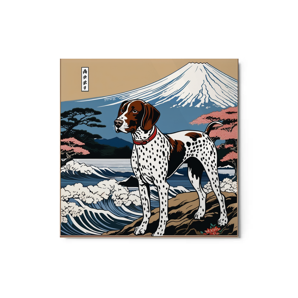 PugMug Custom Pointer Dog Metal Print