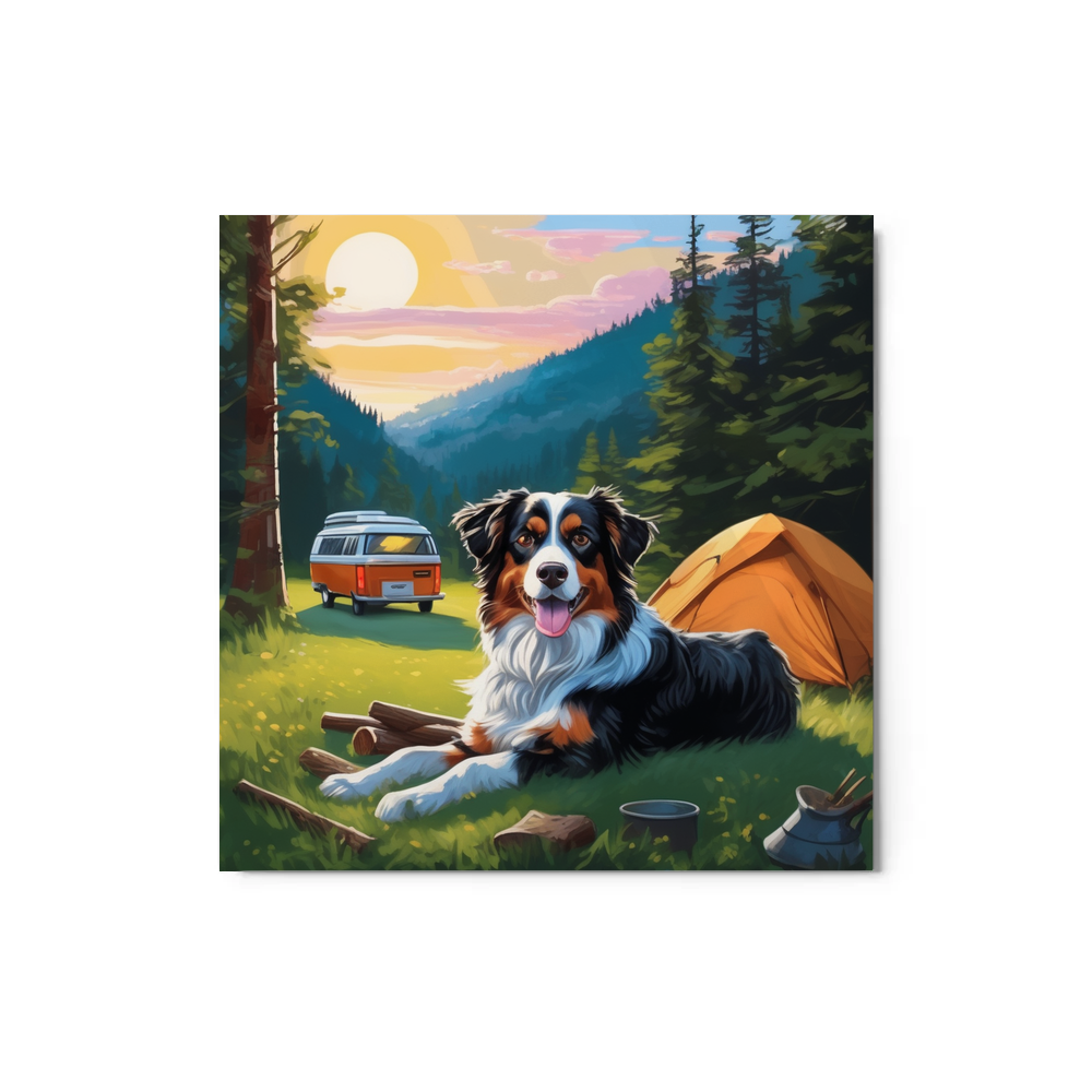 PugMug Custom Miniature American Shepherd Metal Print