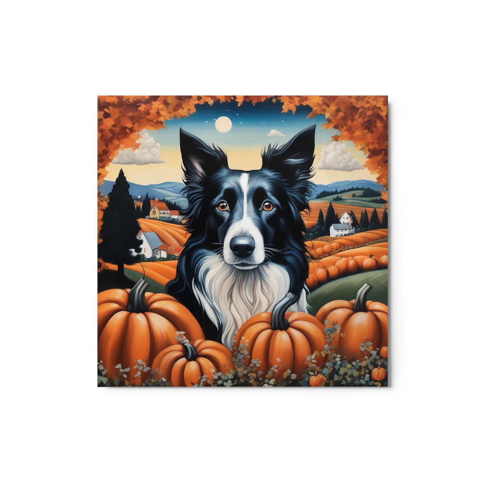 PugMug Custom Border Collie Metal Print
