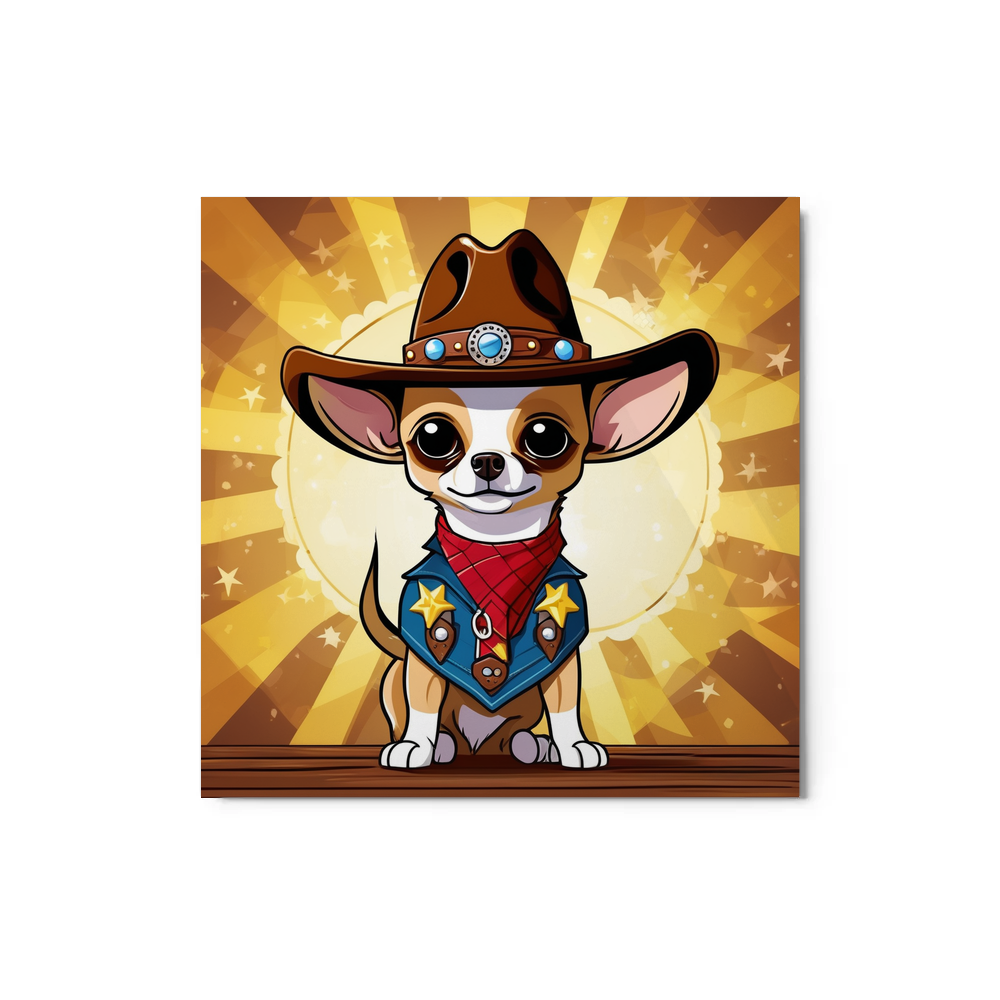 PugMug Custom Chihuahua Metal Print