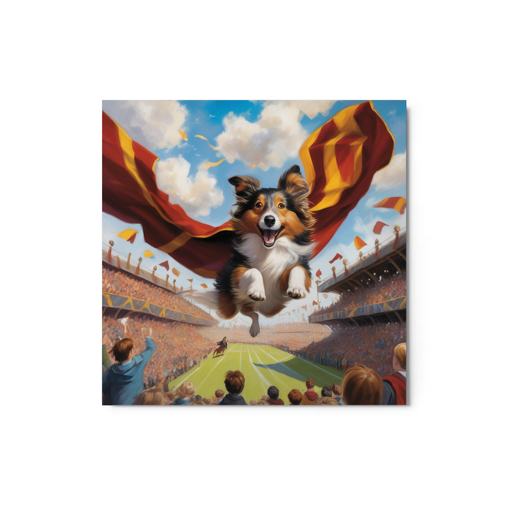 PugMug Custom Shetland Sheepdog Metal Print