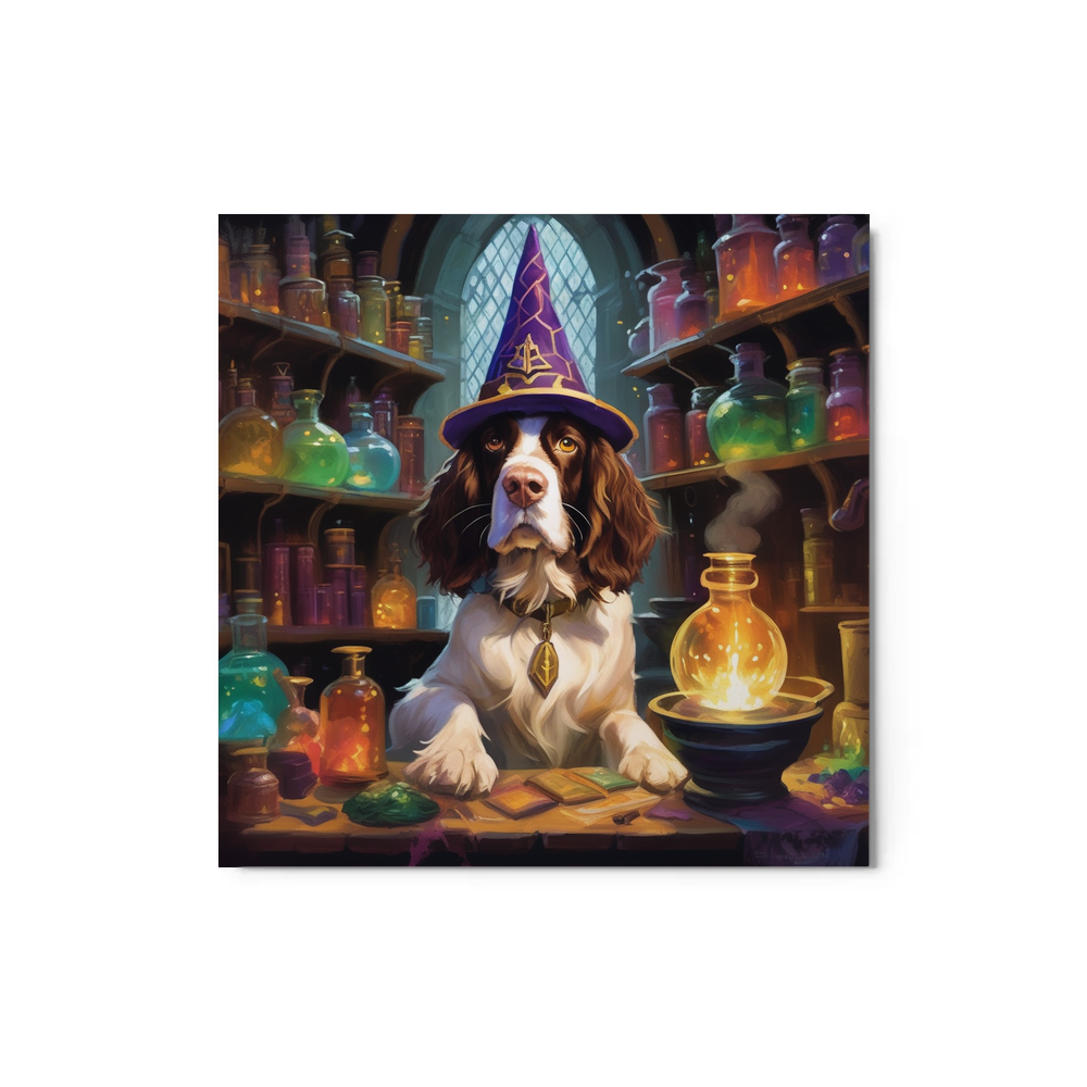 PugMug Custom English Springer Spaniel Metal Print