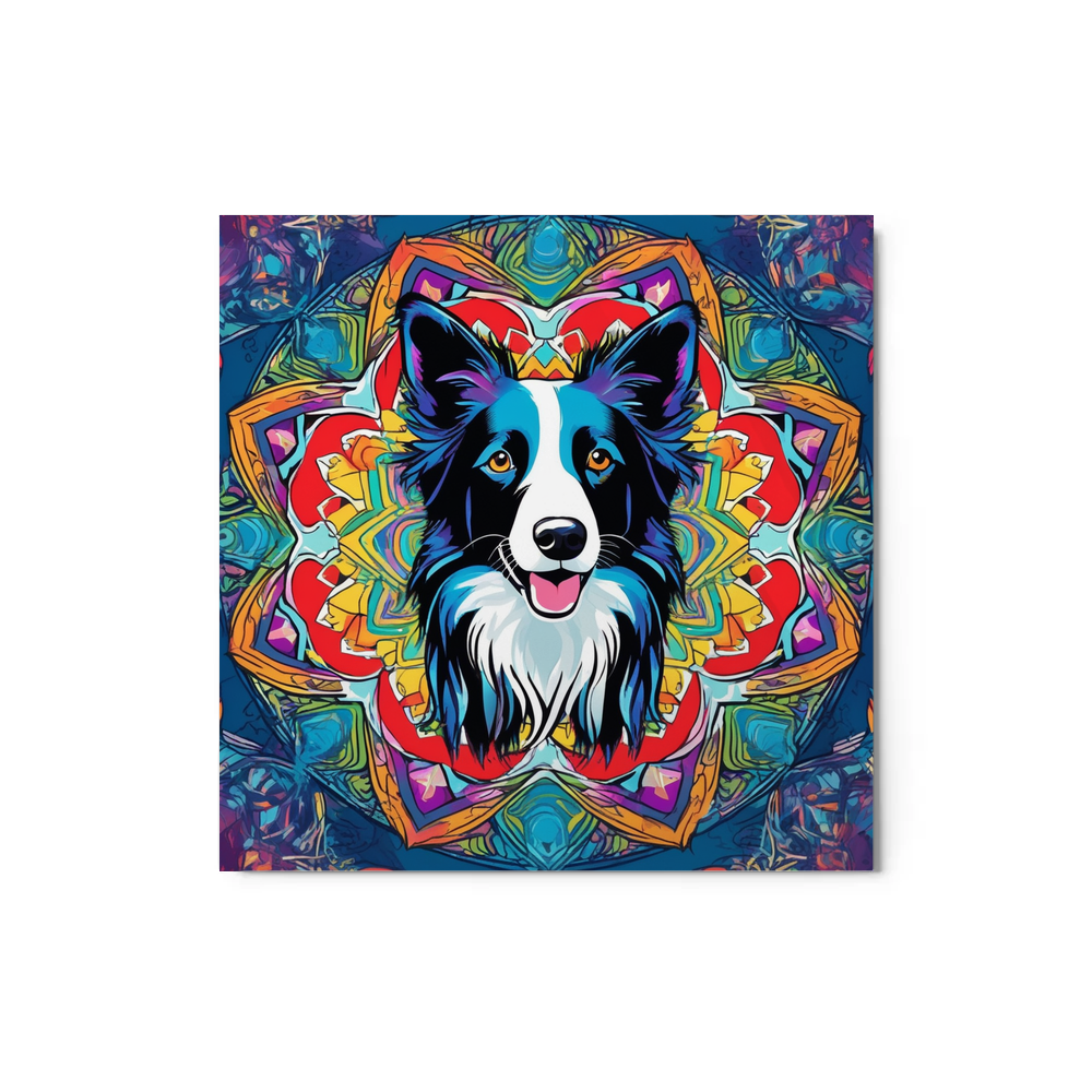 PugMug Custom Border Collie Metal Print