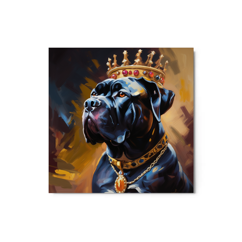 PugMug Custom Cane Corso Metal Print