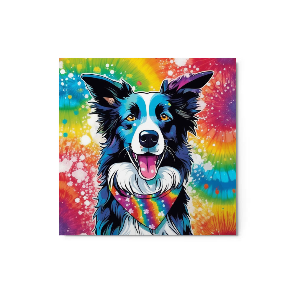 PugMug Custom Border Collie Metal Print