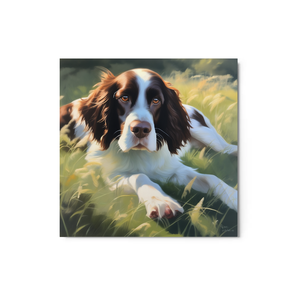 PugMug Custom English Springer Spaniel Metal Print
