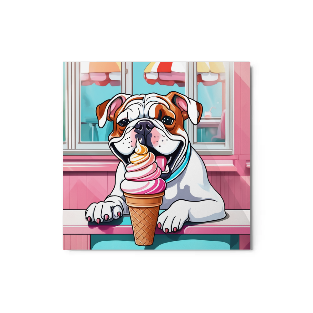 PugMug Custom Bulldog Metal Print