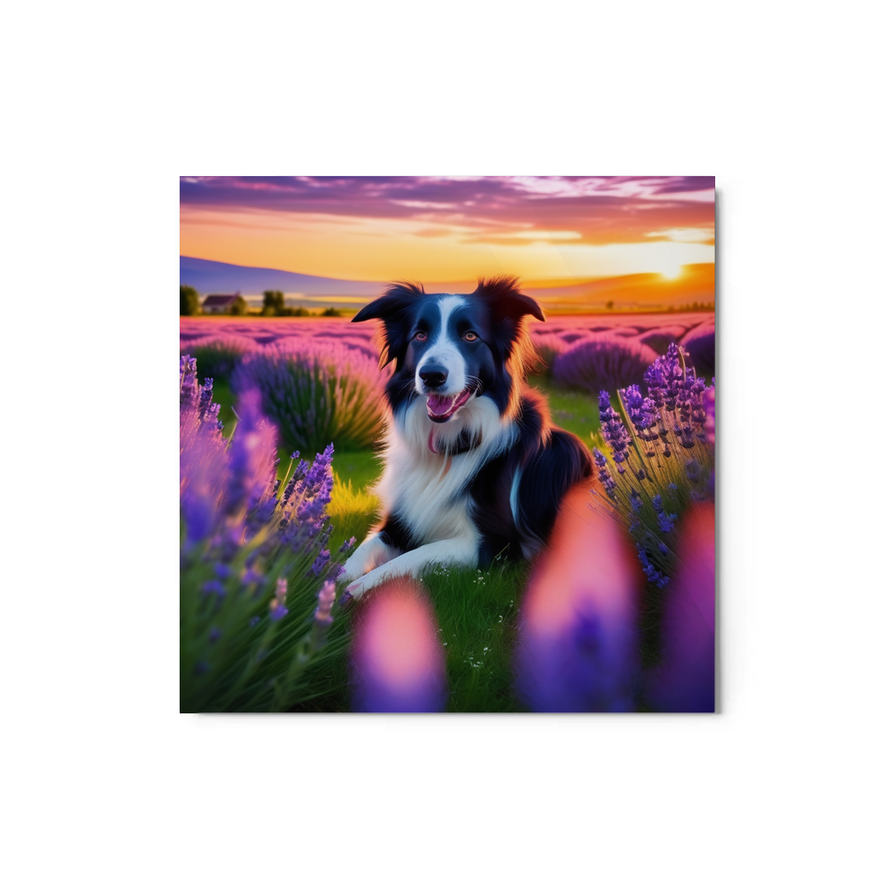 PugMug Custom Border Collie Metal Print