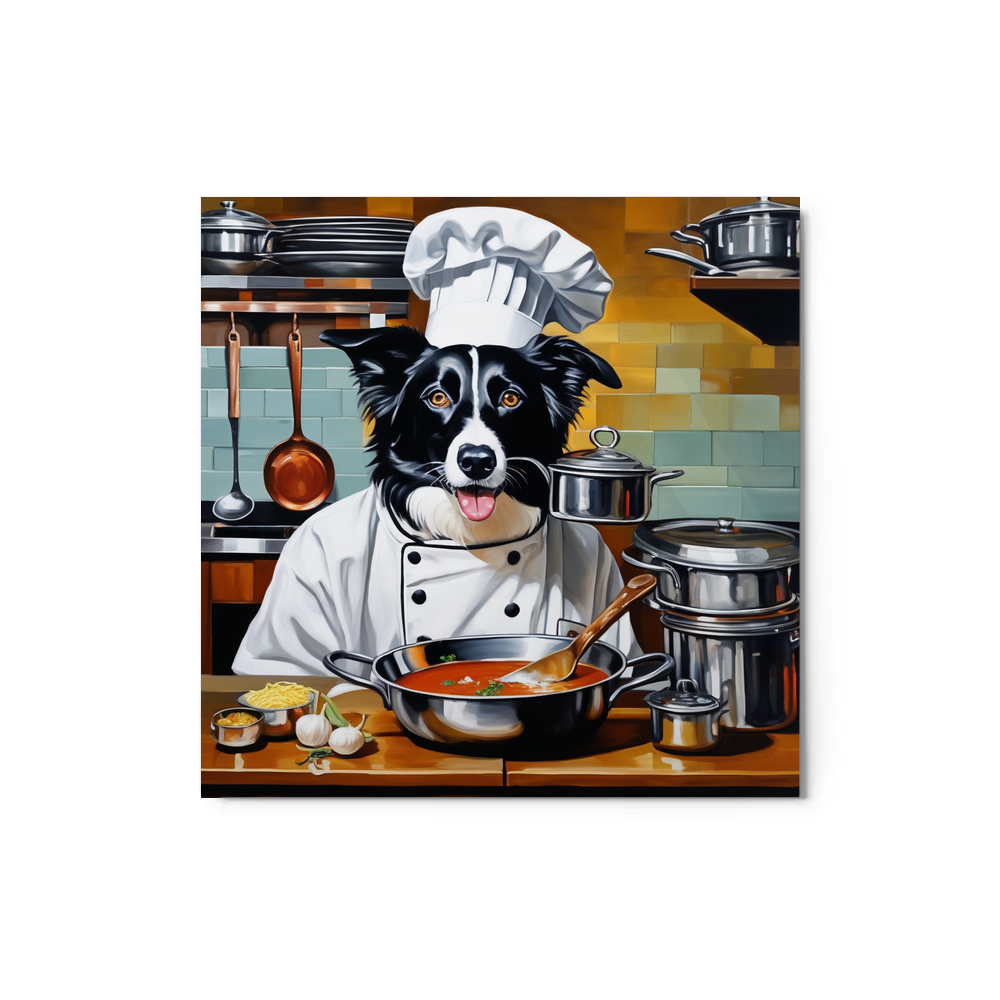PugMug Custom Border Collie Metal Print