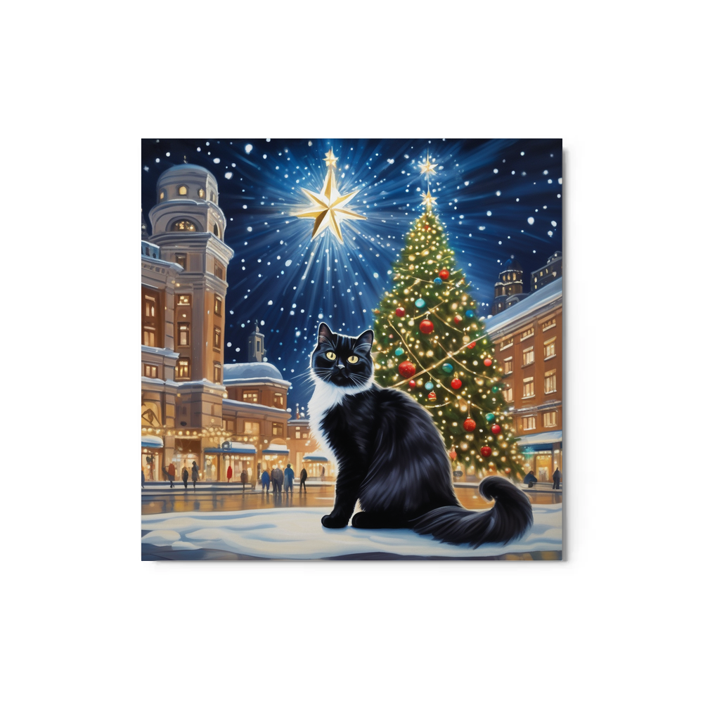 PugMug Custom Black Ragdoll Cat Metal Print