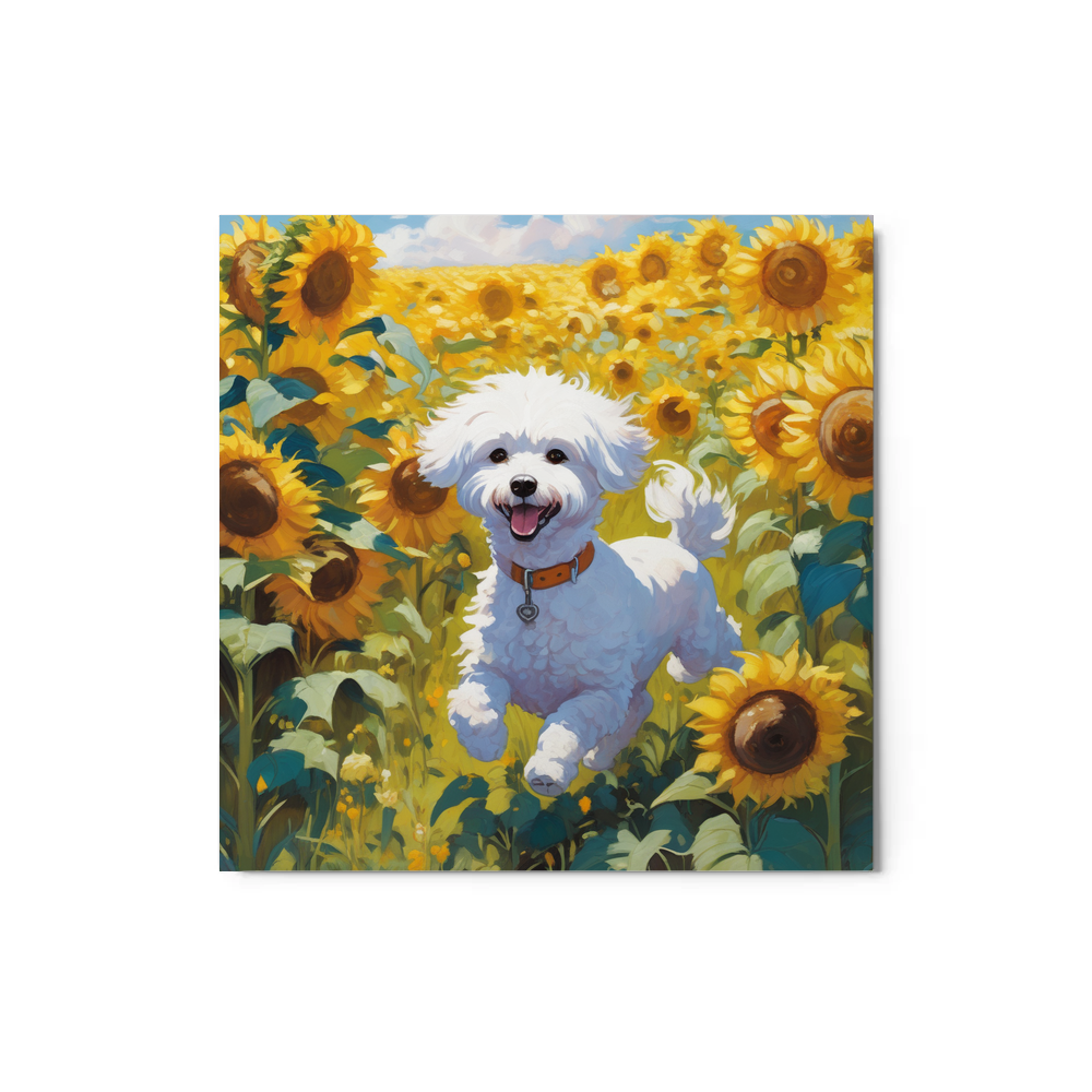 PugMug Custom Bichons Frise Metal Print