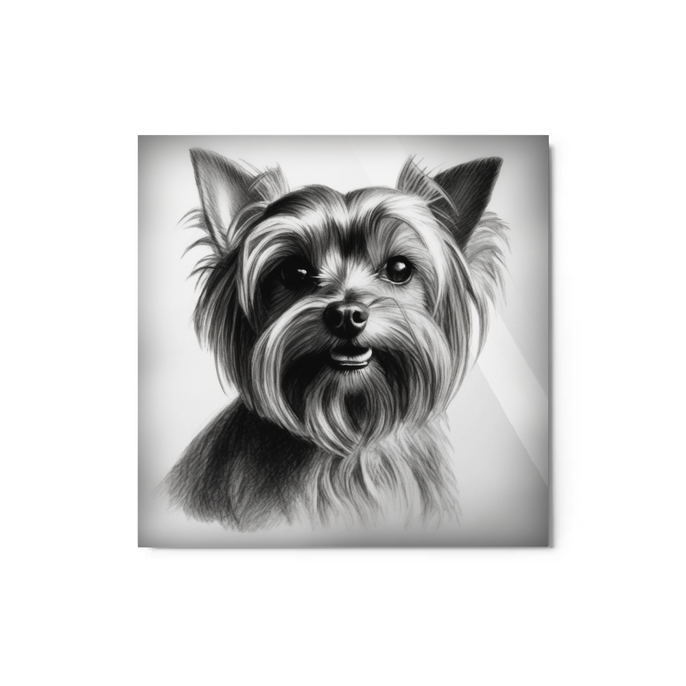 PugMug Custom Yorkshire Terrier Metal Print