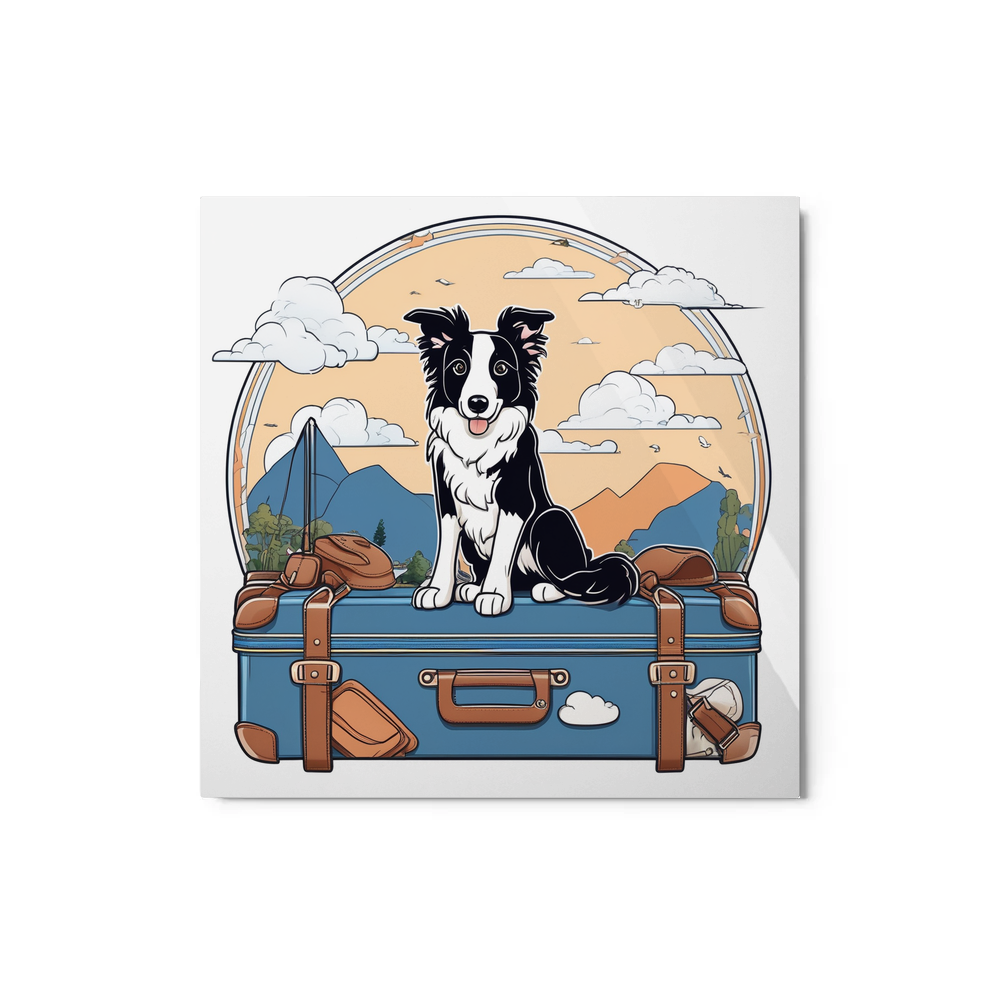 PugMug Custom Border Collie Metal Print