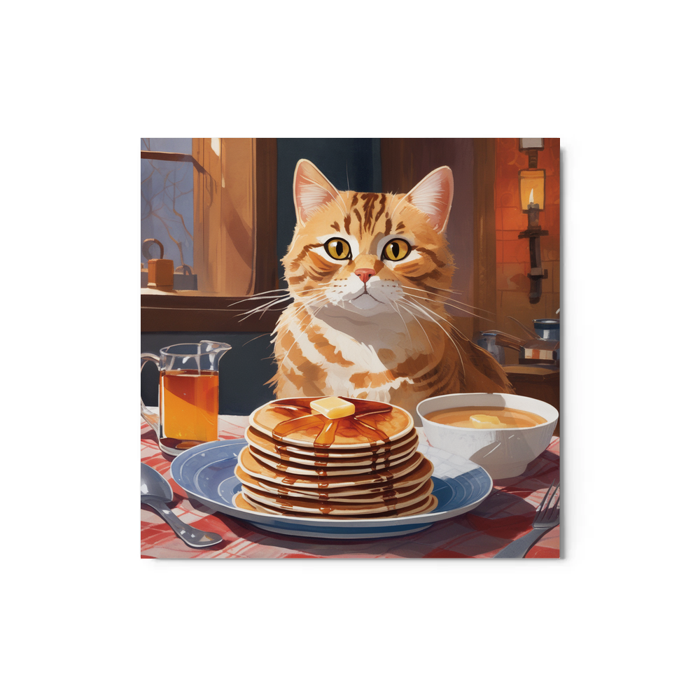 PugMug Custom Tabby British Shorthair Cat Metal Print