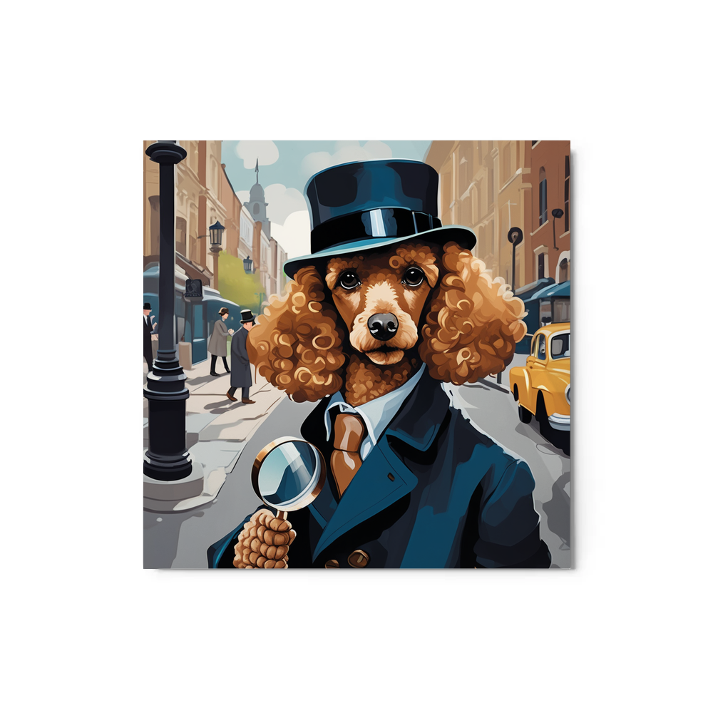 PugMug Custom Tan Poodle Metal Print