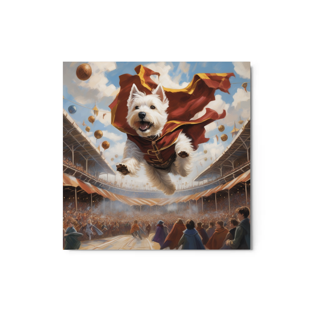 PugMug Custom West Highland White Terrier Metal Print