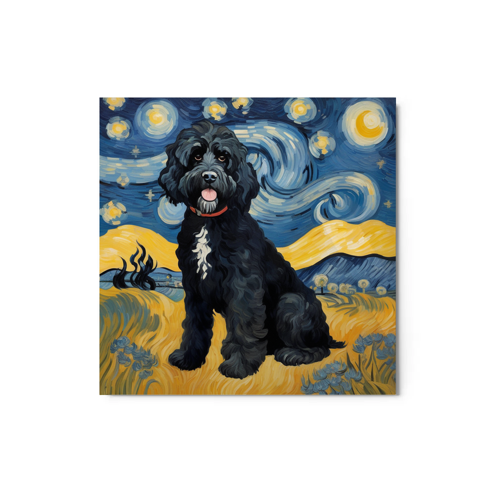 PugMug Custom Portuguese Water Dog Metal Print