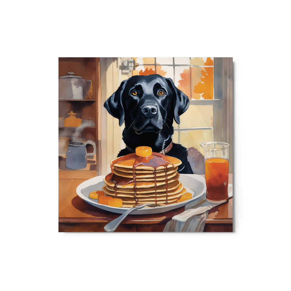 PugMug Custom Black Labrador Retriever Metal Print