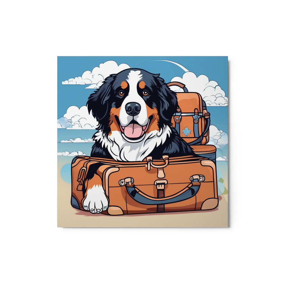 PugMug Custom Bernese Mountain Dog Metal Print