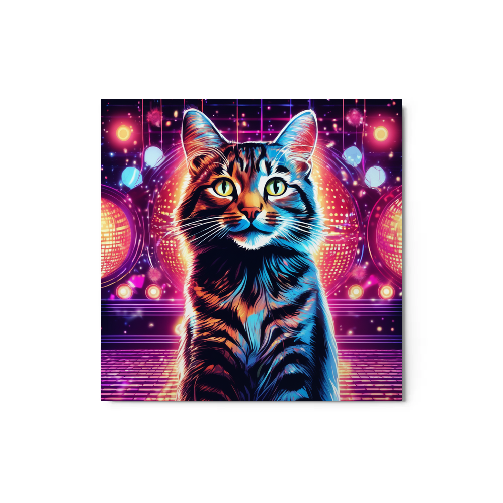 PugMug Custom Tabby Companion Cat Metal Print