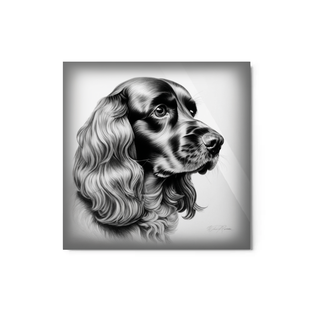 PugMug Custom Cocker Spaniel Metal Print