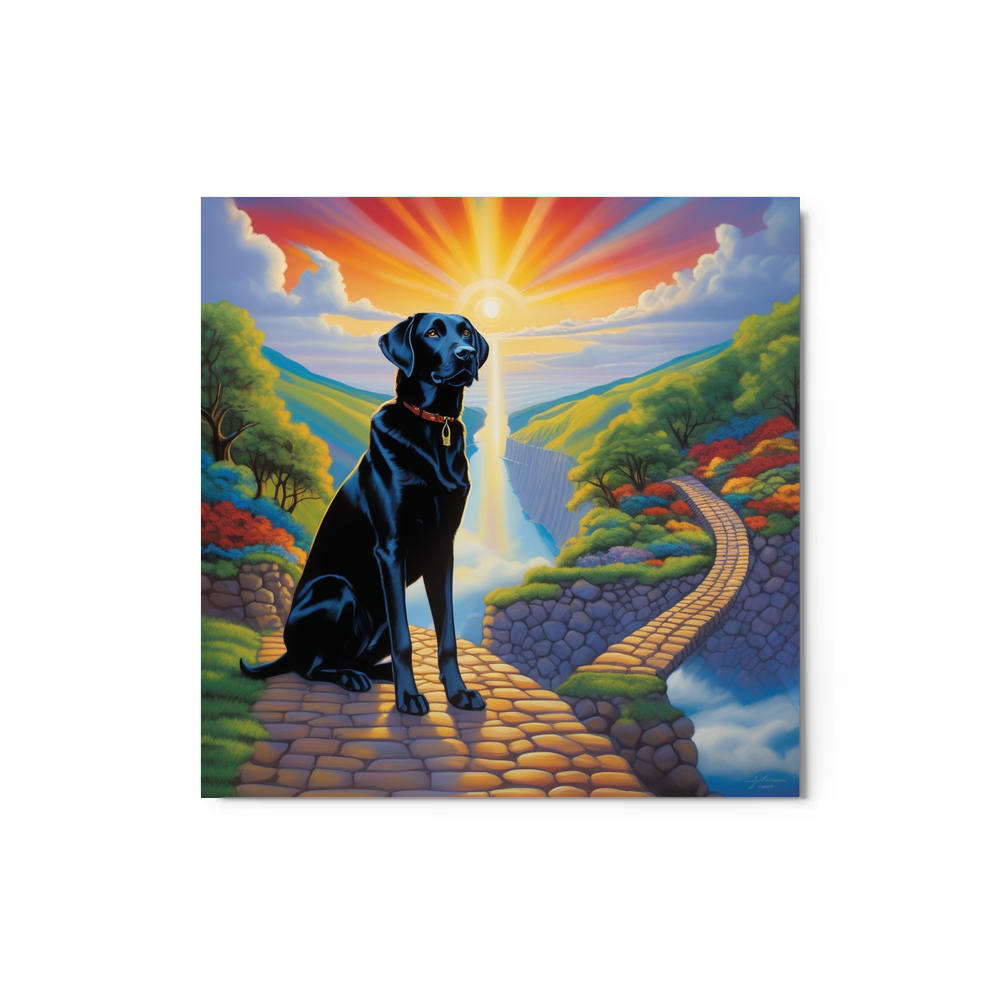 PugMug Custom Black Labrador Retriever Metal Print