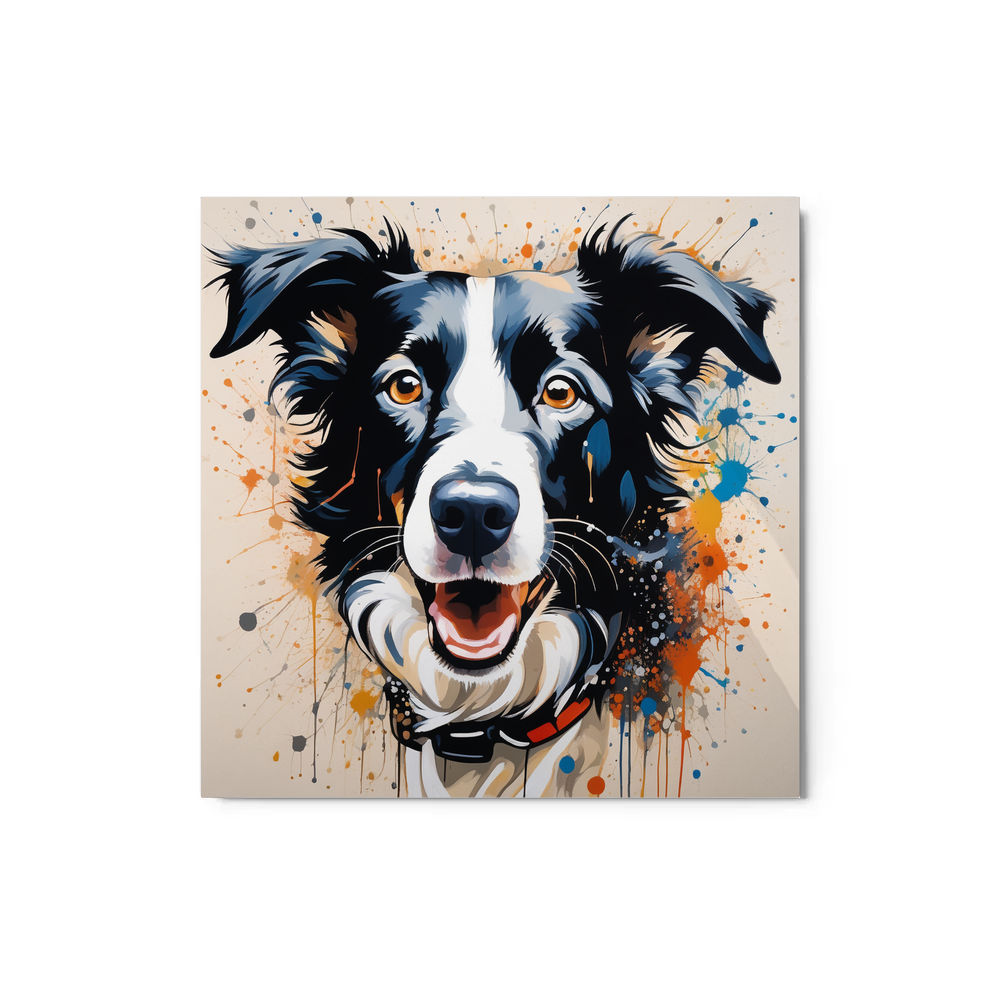 PugMug Custom Border Collie Metal Print