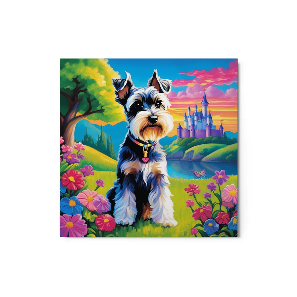 PugMug Custom Miniature Schnauzer Metal Print