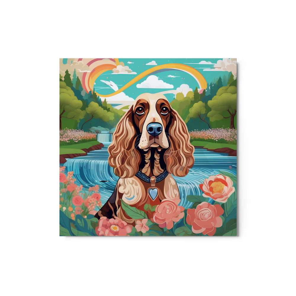 PugMug Custom English Cocker Spaniel Metal Print