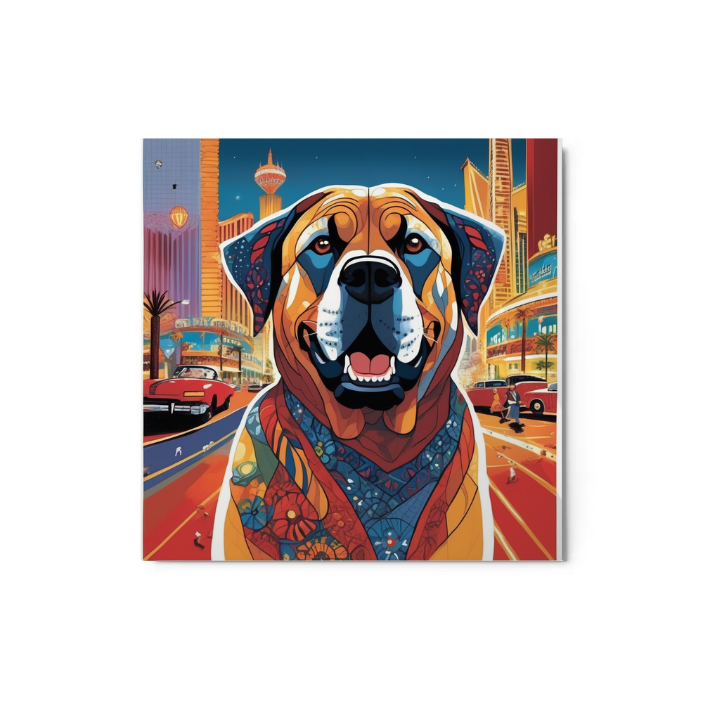 PugMug Custom Mastiff Metal Print