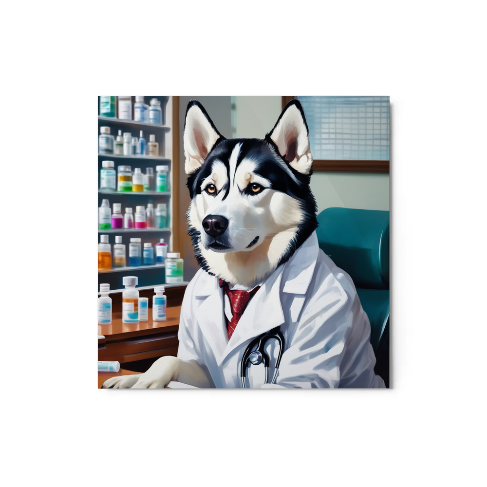 PugMug Custom Siberian Husky Metal Print