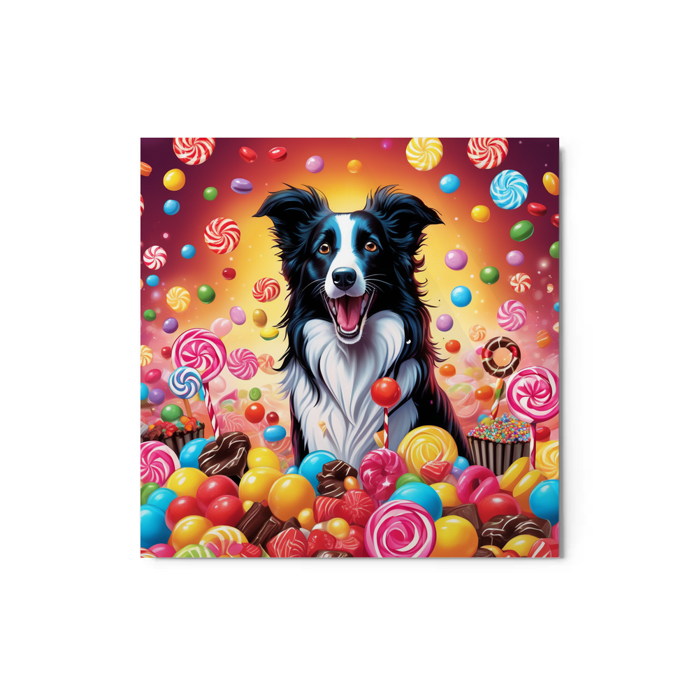 PugMug Custom Border Collie Metal Print
