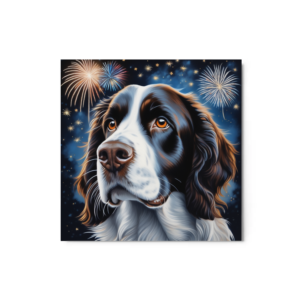 PugMug Custom English Springer Spaniel Metal Print