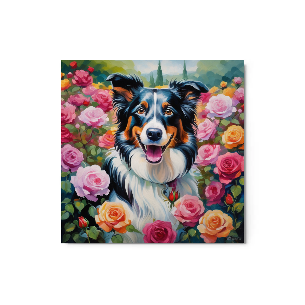 PugMug Custom Border Collie Metal Print