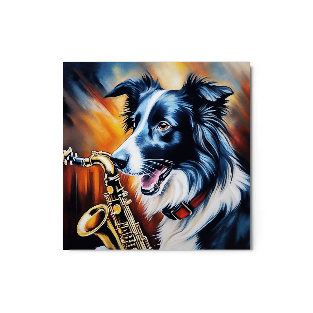 PugMug Custom Border Collie Metal Print