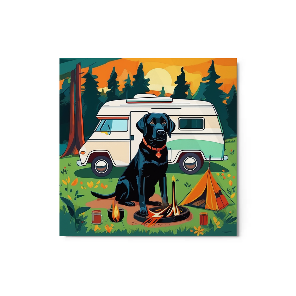 PugMug Custom Black Labrador Retriever Metal Print