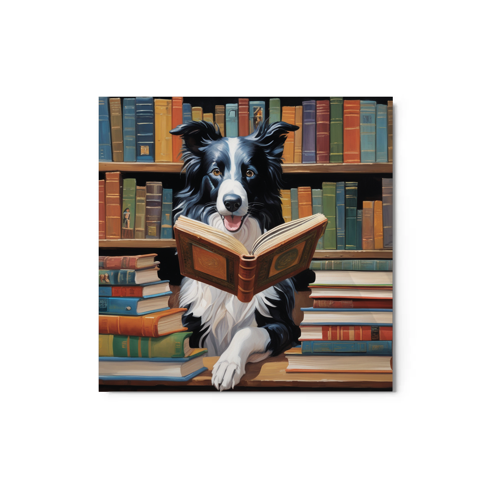 PugMug Custom Border Collie Metal Print